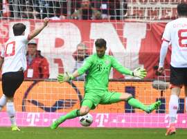 Bojan inscrit un but au Bayern Munich lors d'un but avec Mainz en Bundesliga. AFP