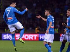 Le Napoli de Maurizio Sarri a enchainé ce dimanche son troisième succès. AFP