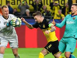 Borussia Dortmund-Barcellona 0-0: il rigore di Reus 'sbatte' su Ter Stegen. AFP