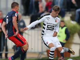 L'attaquant rennais Brandon Thomas Llamas. Goal