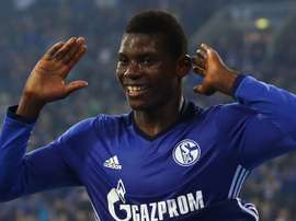 Breel Embolo lors d'une action de jeu avec Schalke. GOAL