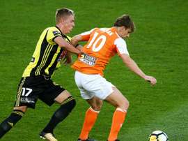 Brett Holman scored with a sublime finish against Wellington Phoenix. GOAL