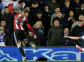 Late Brooks strike sends Blades top. GOAL