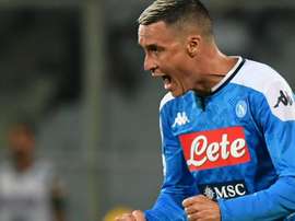 Callejon a giugno in Cina: lo attendono Benitez e Hamsik. AFP