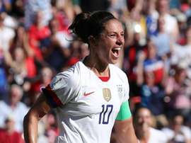 Carli Lloyd has now scored in six straight World Cup games. GOAL