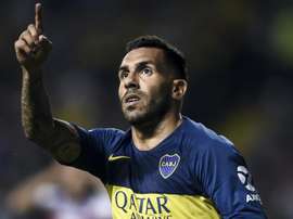 Tevez was on the bench in the first game. GOAL