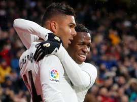 Casemiro parle de Vinicius. AFP
