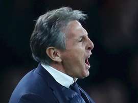 Puel is unhappy with referee Chris Kavanagh. GOAL