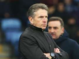 Puel was not happy with the decision to send of Wilfred Ndidi. GOAL