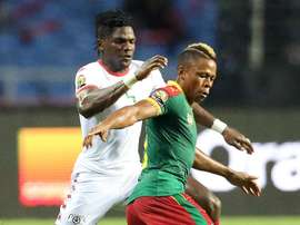 Clinton NJie chasing the ball. Goal