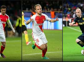 Les trois mousquetaires de Monaco, Dirar, Germain, Raggi. Goal