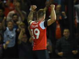 Collins got Luton Town a point on their Championship return. GOAL