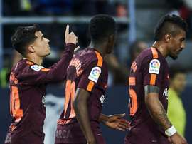 Coutinho brilhou pelo Barça, em Málaga. GOAL