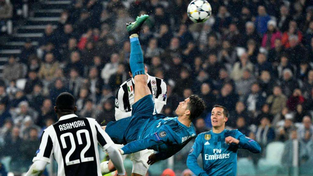 juventus real madrid ronaldo bicyclette