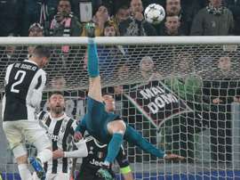 The Juventus fans stood and applauded the goal. GOAL