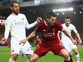 De Rossi was frustrated at the way his side let Liverpool get at them. GOAL