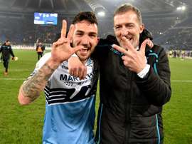 Cataldi sul goal nel derby. Goal