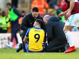 The striker picked up a hamstring injury against Burnley. GOAL