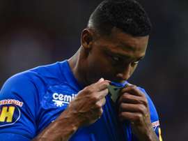 Reforço mais caro do ano, David comemora primeiro gol pelo Cruzeiro
