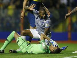 Dede was sent off for a clash of heads at Boca. GOAL
