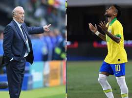 Del Bosque cutuca Neymar. Goal