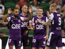 Andy Keogh struck twice as Perth Glory ended the A-League's regular season. GOAL