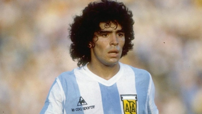 Download Maradona Career Stats Background