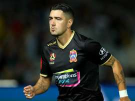 Retaken penalty forces F3 Derby draw, Popovic rescues point for Perth Glory. GOAL