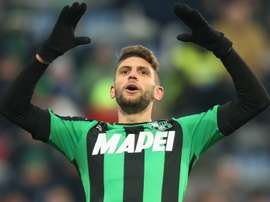 Domenico Berardi dans un match de Serie A avec Sassuolo. AFP