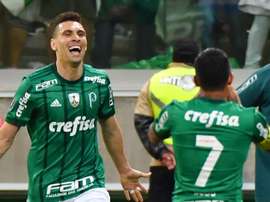A felicidade dos jogadores do Palmeiras. GOAL