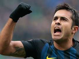 Inter forward Eder was on target. Goal
