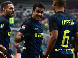 Eder dans le match de Serie A entre l'Inter Milan et l'Empoli. AFP