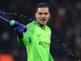 Ederson has come under fire after being pictured with Tommy Robinson. GOAL