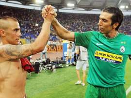 Cannavaro (L) forms part of our Buffon's best teammates XI
