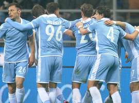 Felipe Anderson dans un match de la Coppa Italia entre Inter et Lazio. AFP