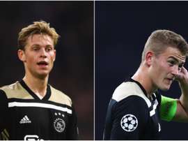 Frenkie de Jong (left) Matthijs de Ligt (right). GOAL