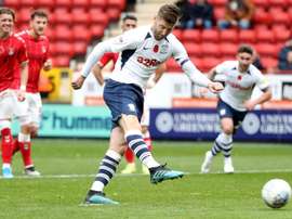 Gallagher fires Preston to summit. GOAL