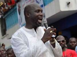 George Weah pour la présidence du Liberia. GOAL