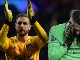 As reações de Simeone e Klopp com Oblak e Adrián. Goal