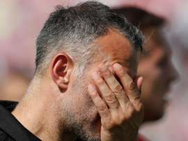 Ryan Giggs cut a dejected figure after Wales' defeat. GOAL
