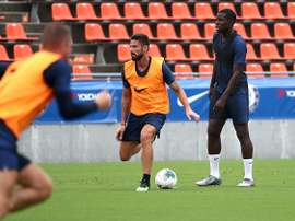 Chelsea - Kurt Zouma loue l'état d'esprit d'Olivier Giroud. AFP