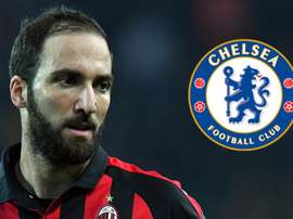 Gonzalo Higuain Milan Chelsea. Goal