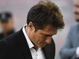 Boca boss Schelotto was lost for words afte his side's defeat. GOAL