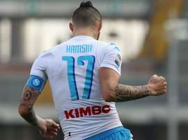 Marek Hamsik celebrating. Goal