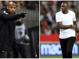 Henry and Vieira were team-mates at Arsenal and France. GOAL