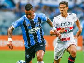 Hernanes falou aos jornalistas no final do jogo com o Grêmio. Goal