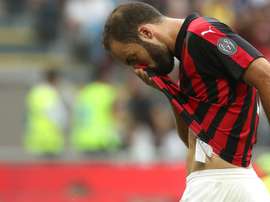Higuain has been suffering from an injury of late. GOAL