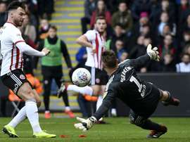 Scott Hogan put Sheffield United ahead against Ipswich. GOAL
