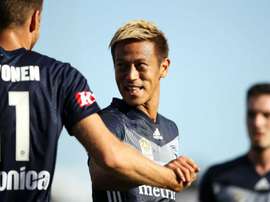 Keisuke Honda converted a penalty in the victory. GOAL