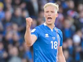 O internacional islandês: Magnusson. Goal